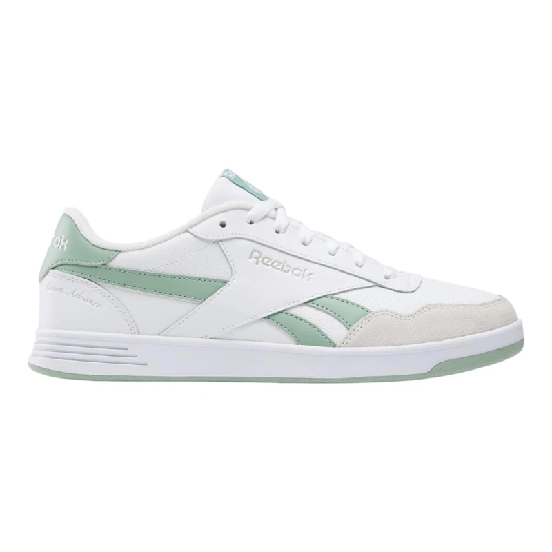 Reebok Unisex Court Advance Sneakers, Ftwrwhite Hybrid Green Barely Grey, 7.5 UK