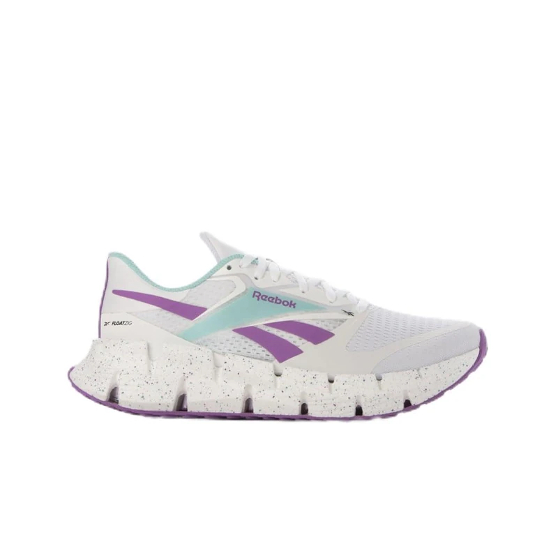 Reebok Men's FLOATZIG 1 Sneaker, FTWR White/AI Aqua/Purple Rave, 8 UK