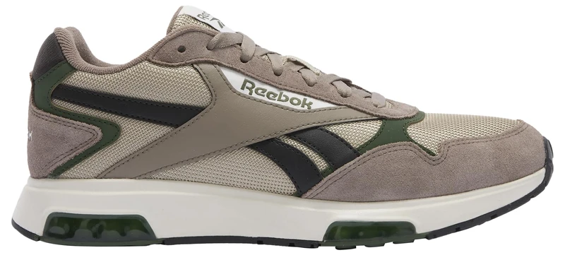 Reebok Unisex Glide DMX Trainers, Hazy Grey/Washed Black/Breakaway Green, 44.5 EU, Hazy Grey Washed Black Breakaway Green, 10.5 UK