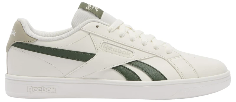 Reebok Unisex Court Retro Trainers, Chalk Chalk Breakaway Green, 9.5 UK