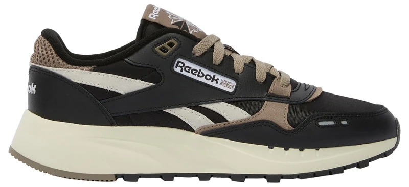 Reebok Unisex Classic Leather 2400 Trainers, Washed Black Gritty Grey Vintage Chalk, 10.5 UK