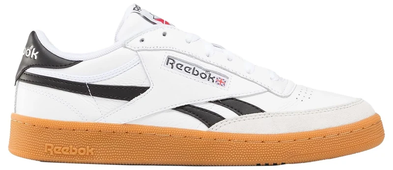 Reebok Men's Club C Revenge Vintage Trainers, White Black Gum, 6 UK