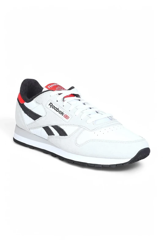 Reebok Unisex Classic Leather Trainers, White Mist Grey Black, 8 UK