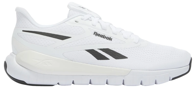 Reebok Unisex Flex Trainer Trainers, FTWR White Black Grey 1, 11 UK