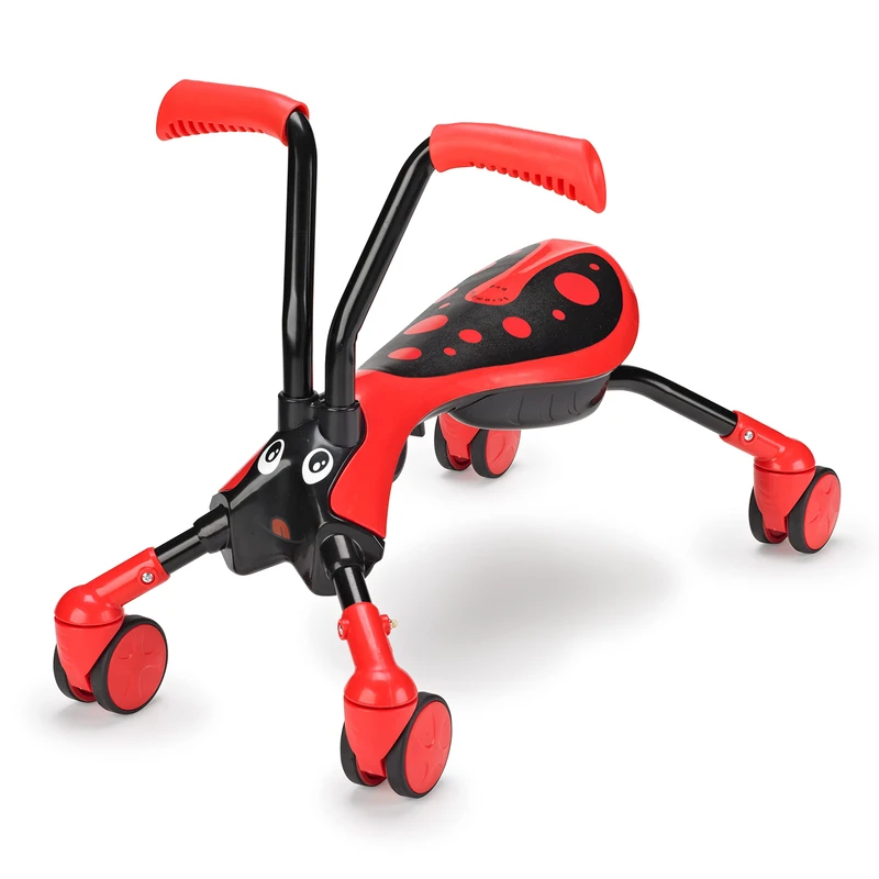 Scramblebug Beetle 4-Wheel Balance Bike Trike For 1-3 Year Old Toddlers, Fold and Go, Push Ride-On Trike That Develops Your Toddler’s Balance and Motor Skills, 360 Wheels for No Surface Scratches
