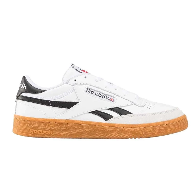Reebok Mens Club C Revenge Vintage Sneaker, White Black Gum, 6.5 UK