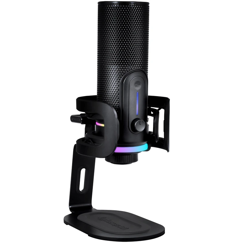 Streamplify MIC PRO | Professional USB Microphone with Four Pick-Up Patterns, Integrated Features, and RGB Lighting