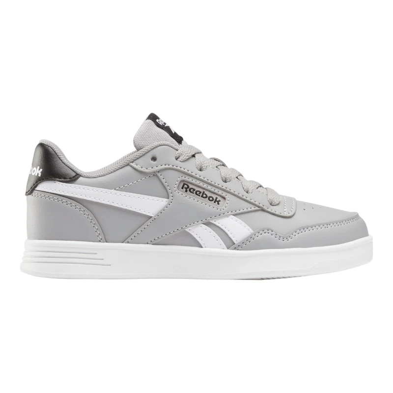 Reebok Boy's Court Advance Sneaker, Grey2 Black Ftwrwhite, 2.5 UK