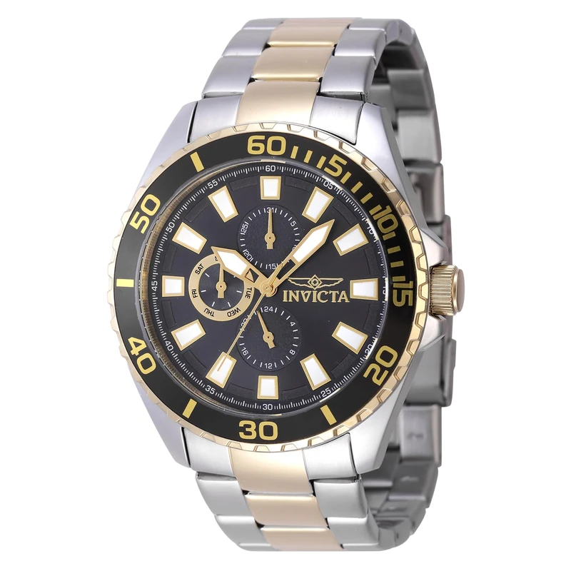 Invicta Pro Diver 47557 Men's Watch - Waterproof - Analogue - Quartz Movement - Stainless Steel with Grey dial - 46mm