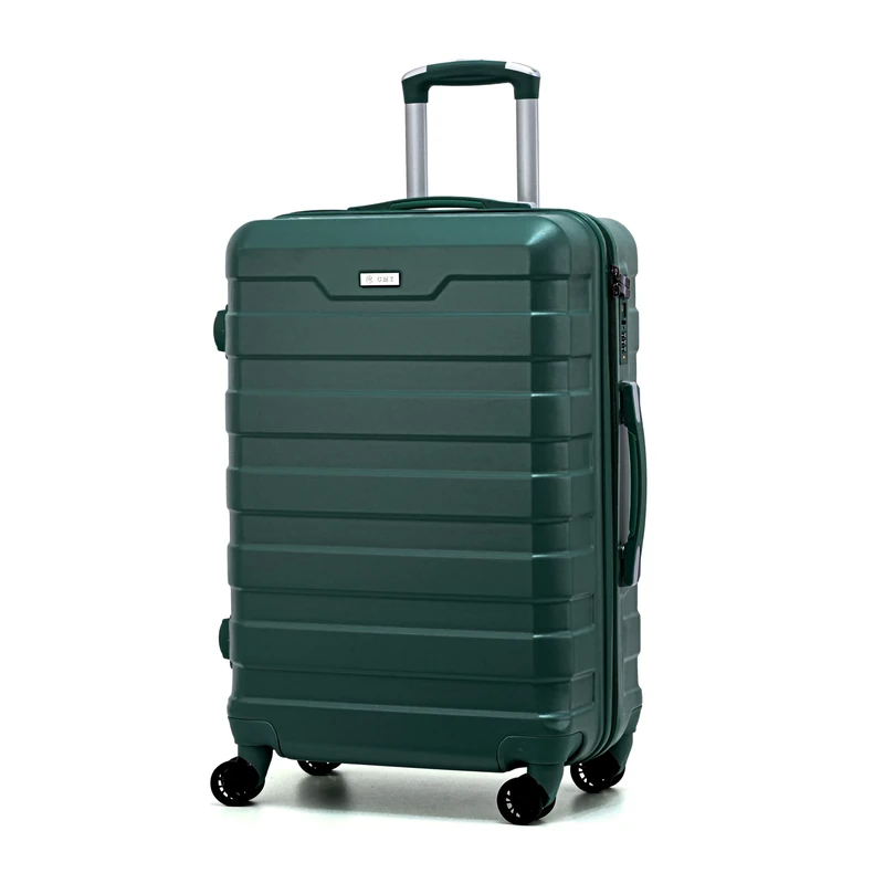 RMW Suitcase Large Medium Cabin Size | Hard Shell | Lightweight | 4 Dual Spinner Wheels | Trolley Luggage Suitcase | Hold Check in Luggage | TSA Combination Lock (Dark Green, Large 28")
