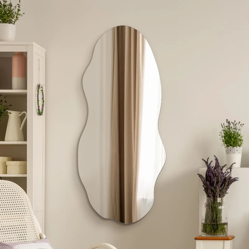 The Lacuna - Frameless Pond Wall Mirror 39" X 18" (100x45CM)