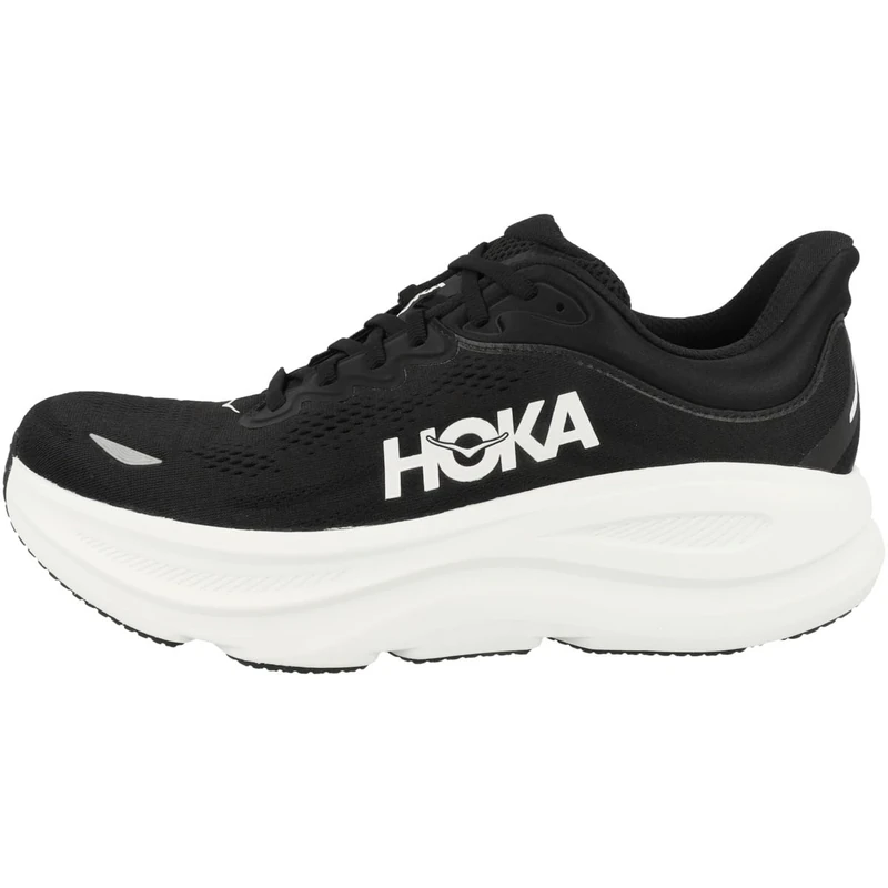 HOKA ONE ONE 1162013-BWHT Bondi 9 Wide Men Black/White UK 12.5 - Image 1
