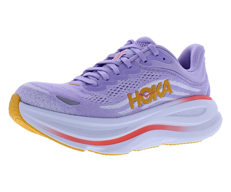 HOKA ONE ONE 1162012-AGH Bondi 9 Women Aster Flower/Starlight Glow UK 4