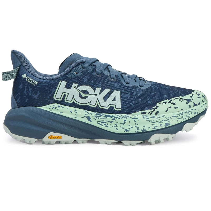HOKA ONE ONE 1155151-TFL Speedgoat 6 GTX Women Thunder Cloud/Mint Fluorite UK 6.5