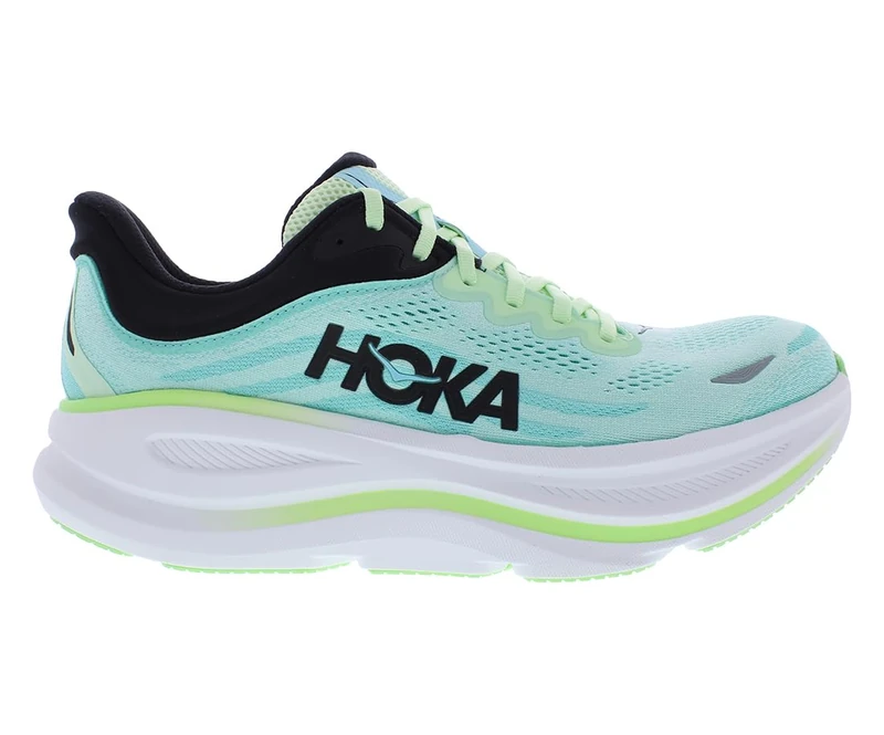 HOKA ONE ONE 1162011-LNMT Bondi 9 Men Luna Moth/Blue Spark UK 8.5