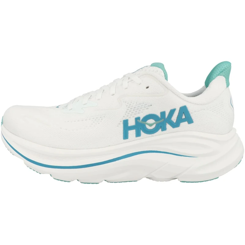 HOKA ONE ONE 1162030-WKY Clifton 10 Men White/Skyward Blue UK 9.5