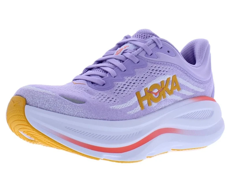 HOKA ONE ONE 1162012-AGH Bondi 9 Women Aster Flower/Starlight Glow UK 5