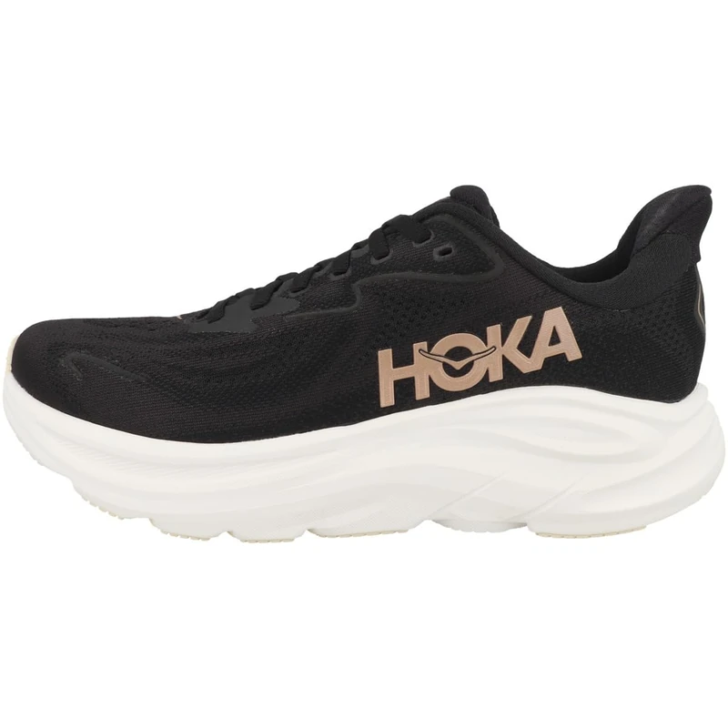 HOKA ONE ONE 1162031-BRGL Clifton 10 Women Black/Rose Gold UK 4 - Image 1