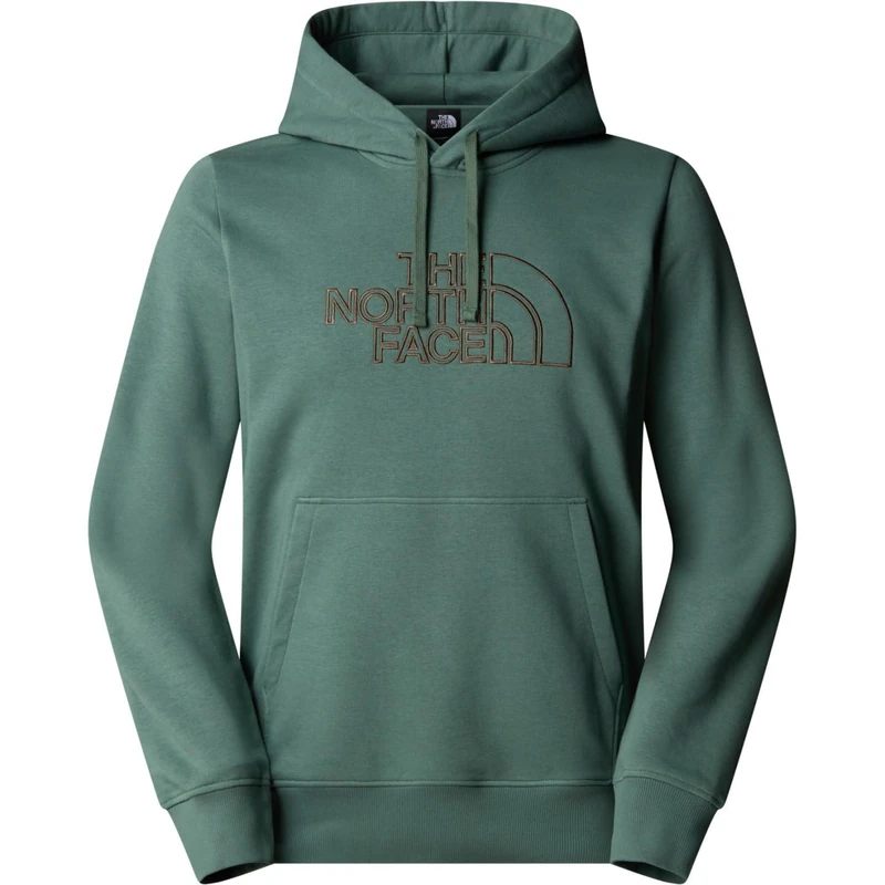 The North Face Men's Drew Peak Light Hooded Sweatshirt, Duck Green/Latte, XL