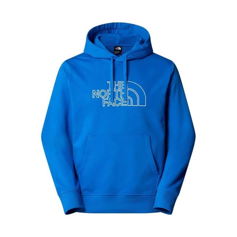 The North Face Men's Drew Peak Light Hooded Sweatshirt, Hero Blue/Tnf White, S