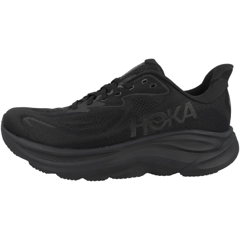 Hoka ONE ONE 1162032-BBLC Clifton 10 Wide Men Black/Black UK 13.5 - Image 1