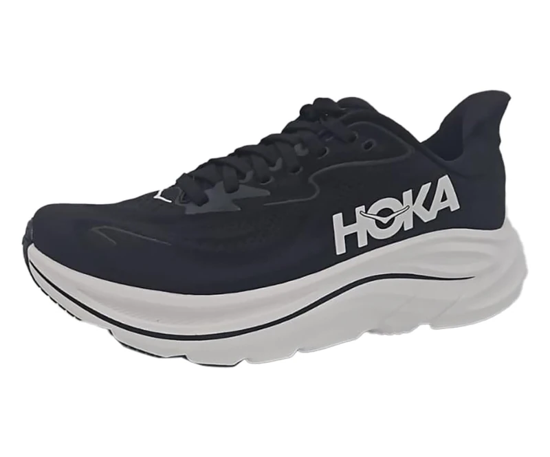 HOKA ONE ONE 1162050-BWHT Clifton 10 Wide Women Black/White UK 5