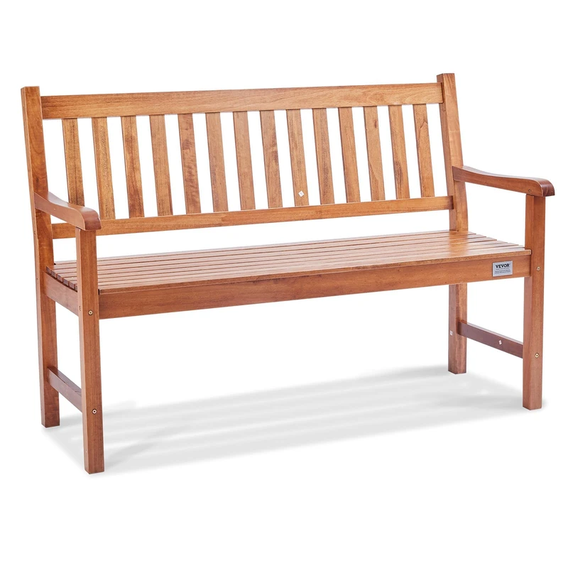 VEVOR porch bench, brown, 55,8 x 127 x 87,5 cm