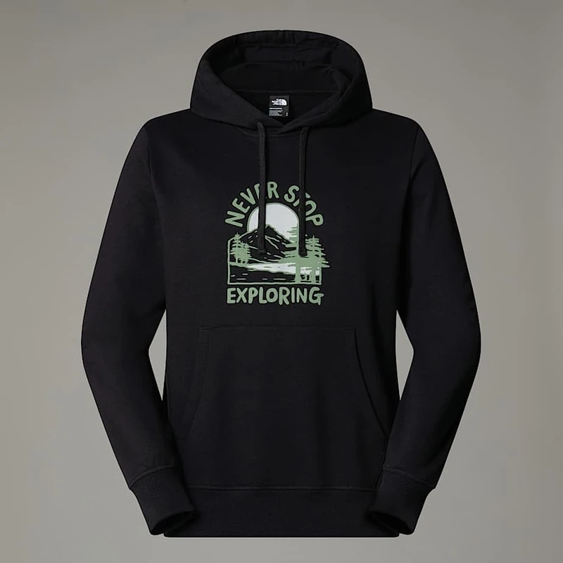 The North Face Men's Outdoor Graphic Hooded Sweatshirt, Tnf Black, L