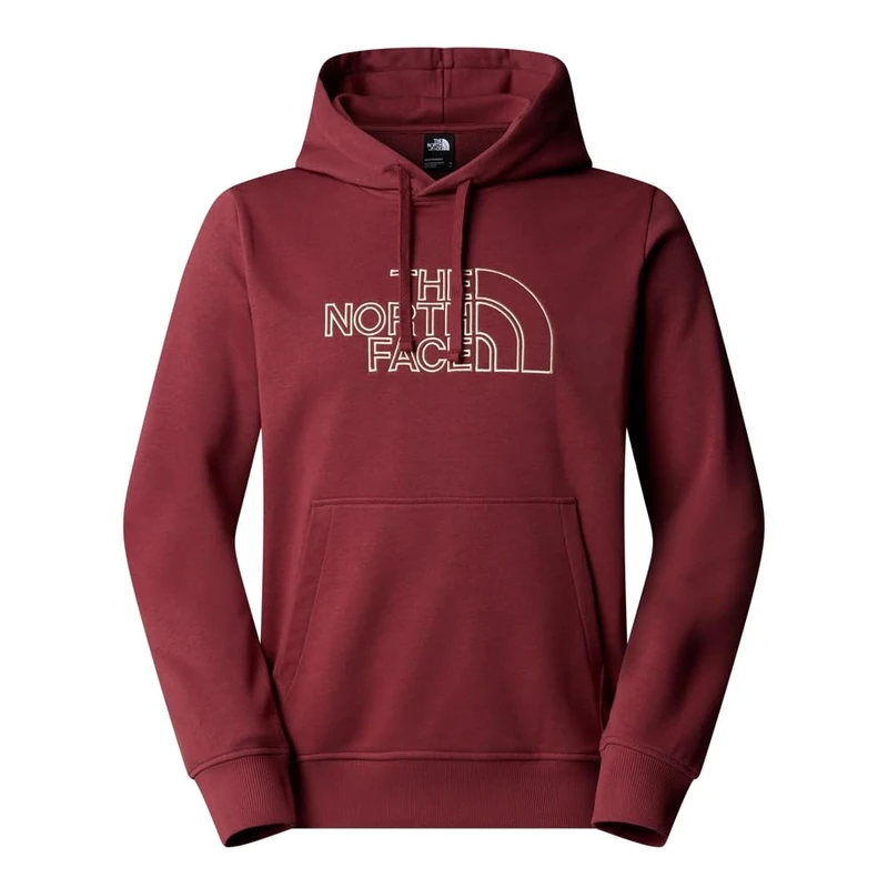 The North Face Men's Drew Peak Light Hooded Sweatshirt, Sumac/Gravel, XXL