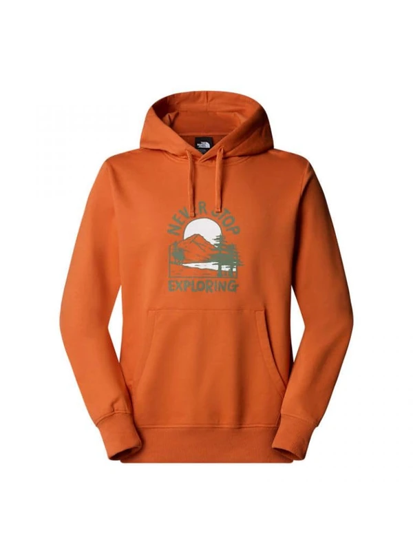 The North Face Men's Outdoor Graphic Hooded Sweatshirt, Iron Bronze, S