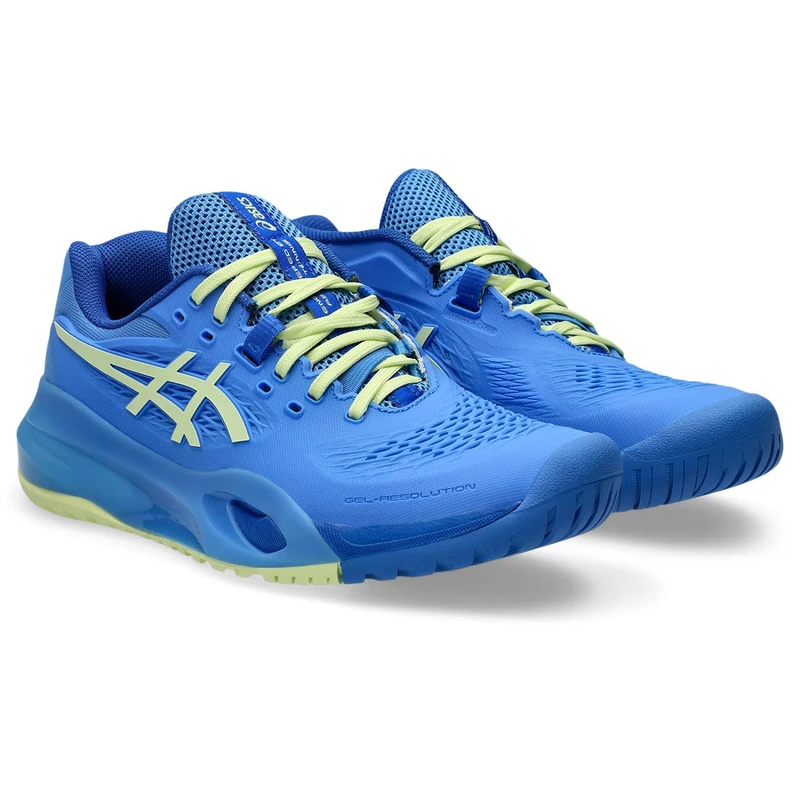 ASICS Women's Gel-Resolution X Sneaker, Blue Coast/Huddle Yellow, 3 UK