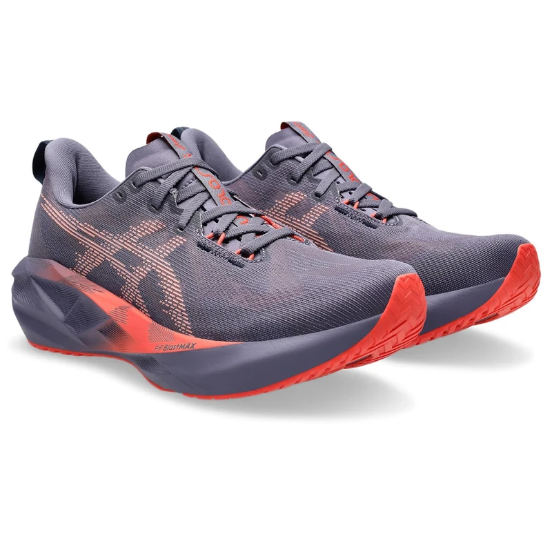 ASICS 1011B974-500 NOVABLAST 5 Men Greyish Purple/Coral Reef UK 8.5