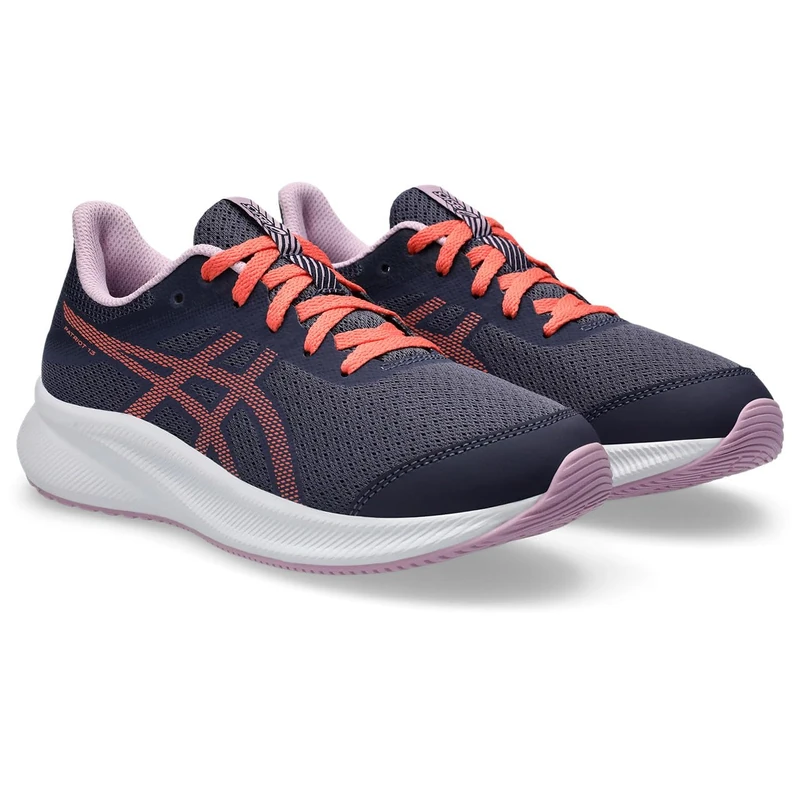 ASICS Boys Patriot 13 Gs Sneaker, Indigo Fog Papaya, 4 UK