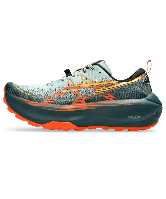 ASICS Men's Trabuco MAX 4 Sneaker, Cold Moss/NOVA Orange, 7.5 UK