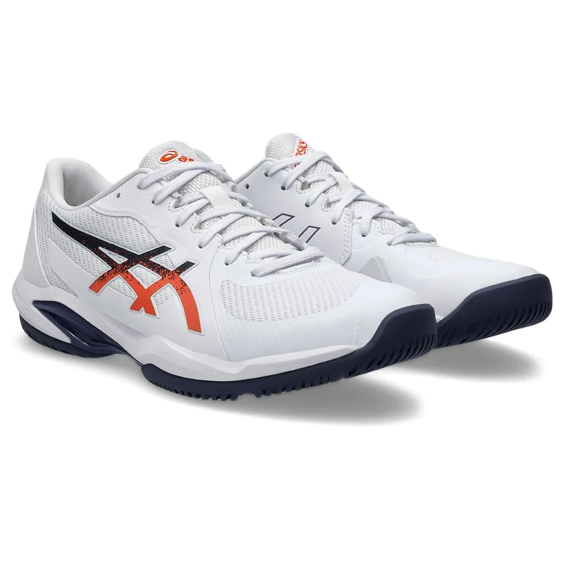 ASICS 1041A466-102 Solution Swift FF 2 Men White/NOVA Orange UK 5