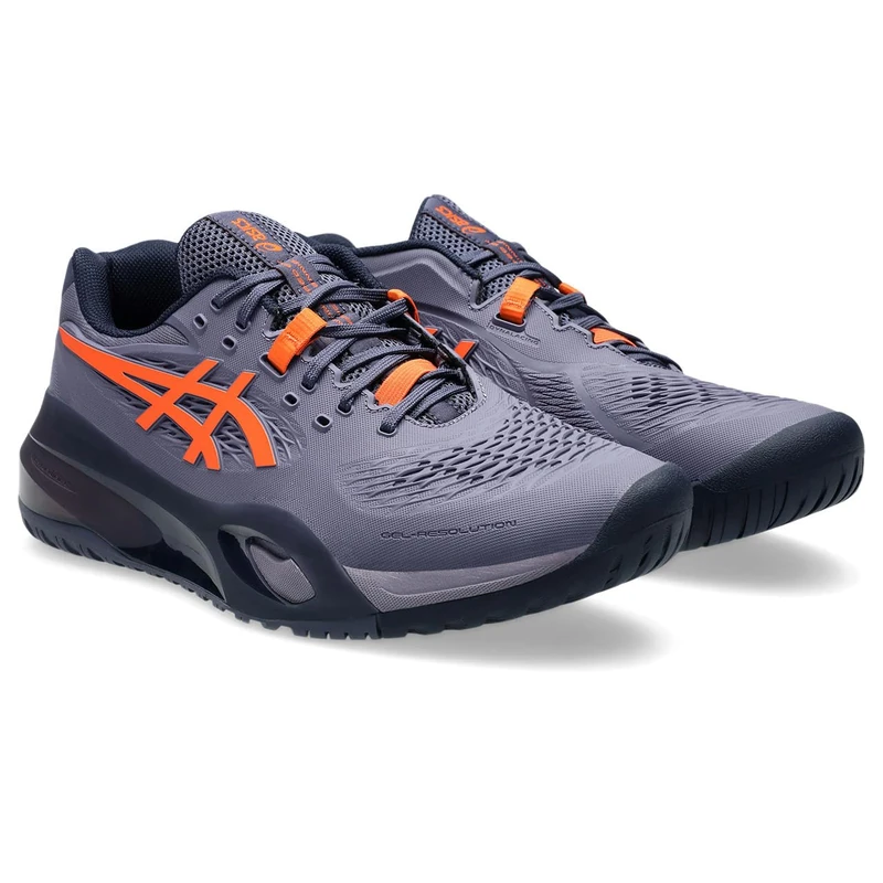 ASICS 1041A481-500 Gel-Resolution X Men Greyish Purple/NOVA Orange UK 7