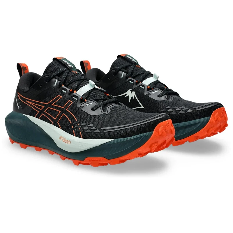 ASICS 1011B973-001 Gel-Trabuco 13 Men Black/NOVA Orange UK 5.5