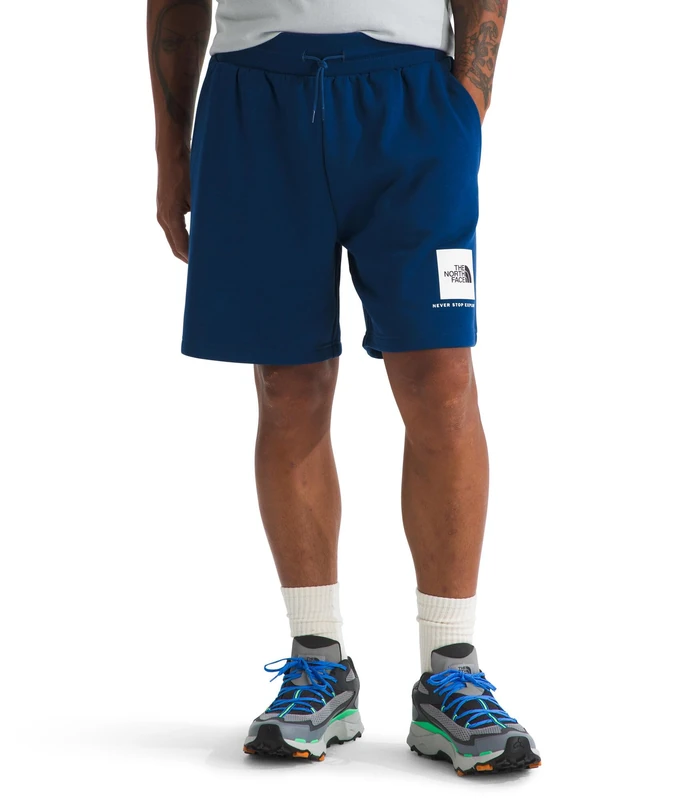 The North Face Men's Box NSE Regular Reg Shorts, Estate Blue/TNF White, XS