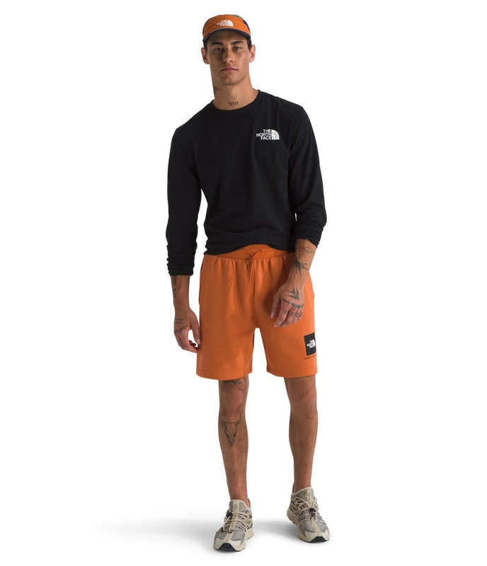The North Face Men's Box NSE Regular Reg Shorts, Iron Bronze/TNF Black, S