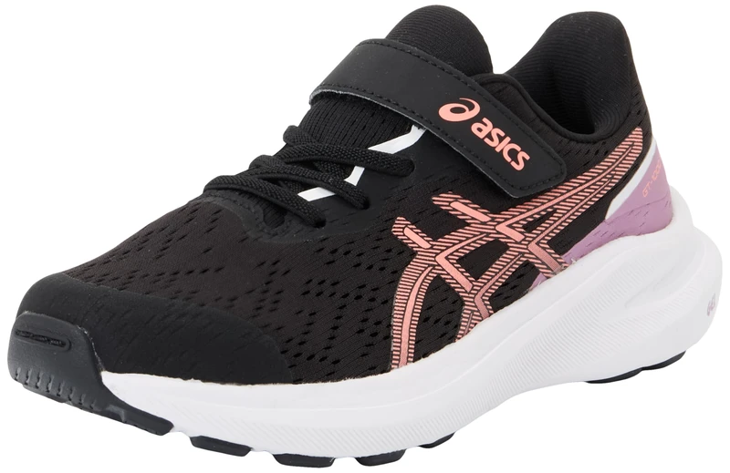 ASICS 1014A344-006 GT-1000 13 PS Men Black/Sun Coral UK UK Child 13.5
