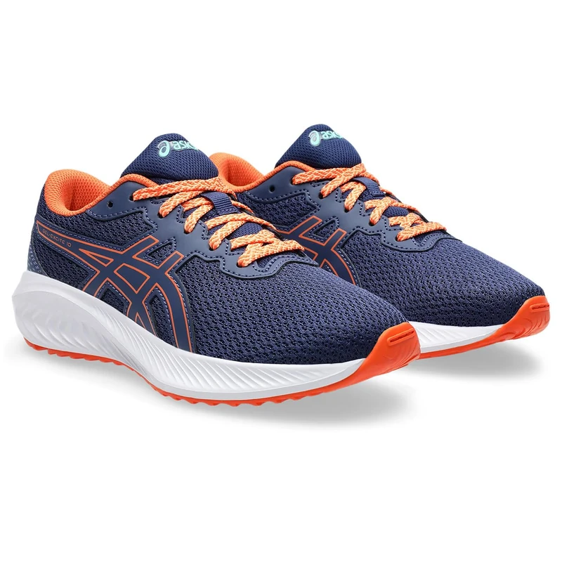ASICS Boys Gel-Excite 10 Gs Sneaker, Indigo Blue Nova Orange, 3.5 UK