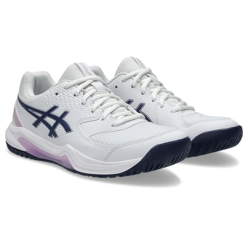 ASICS 1042A237-104 Gel-Dedicate 8 Women White/Indigo Fog UK 4
