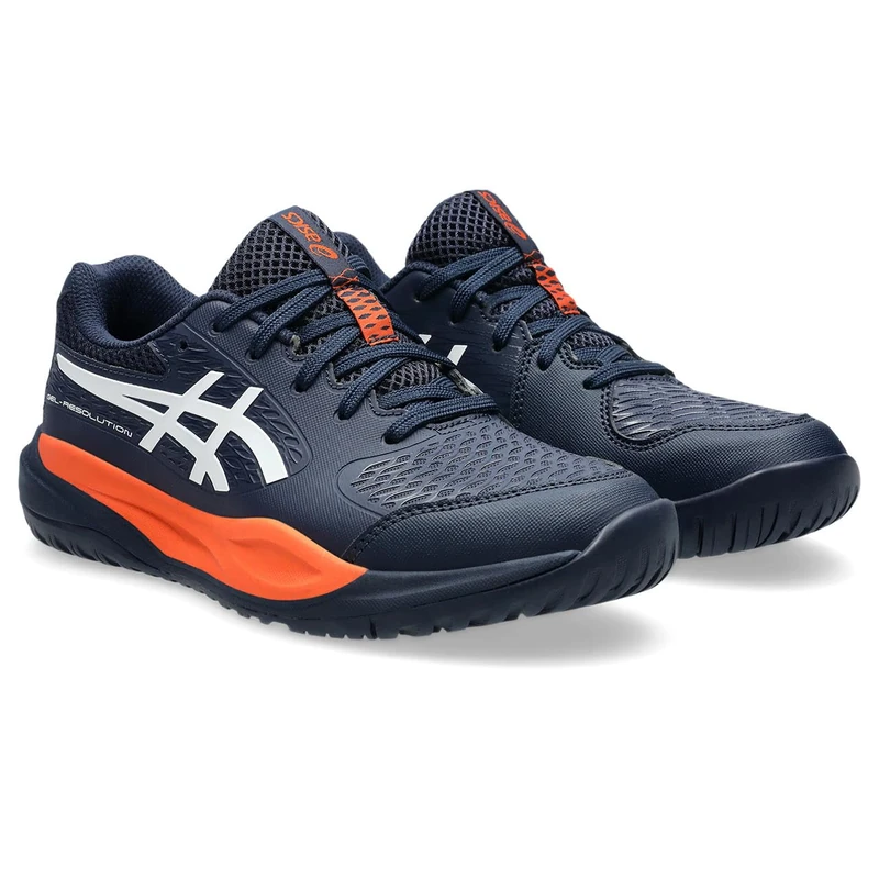ASICS Gel-Resolution X GS Sneaker, Midnight/White, 13.5 UK