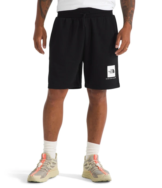 The North Face Men's Box NSE Regular Reg Shorts, TNF Black/TNF White, L