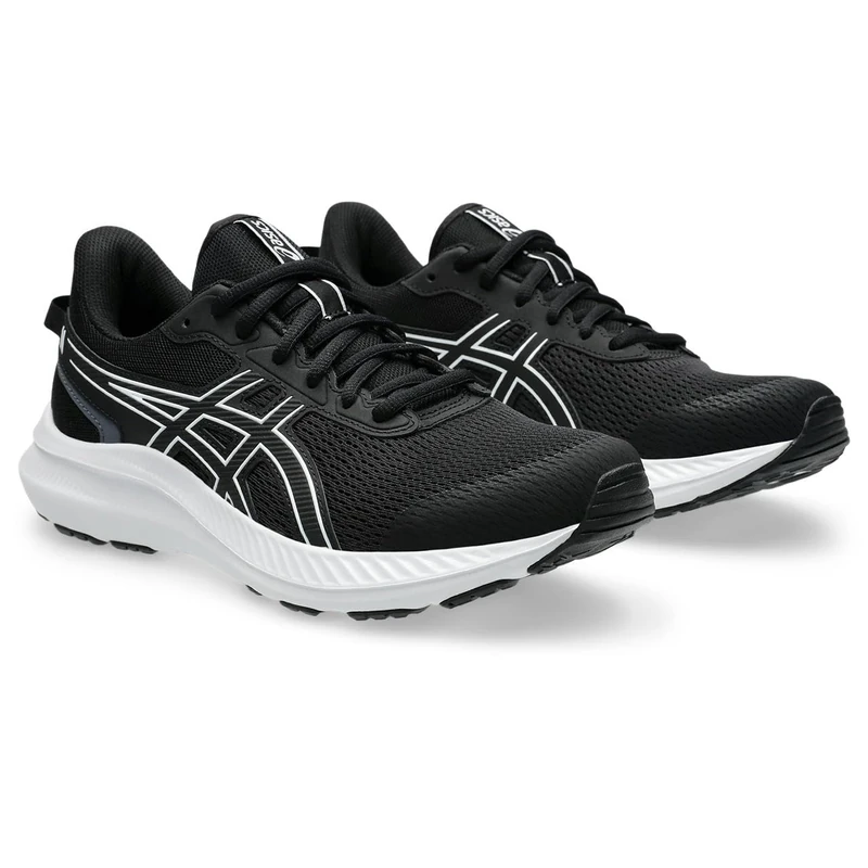 ASICS Womens Jolt 5 Sneaker, Black White, 4 UK