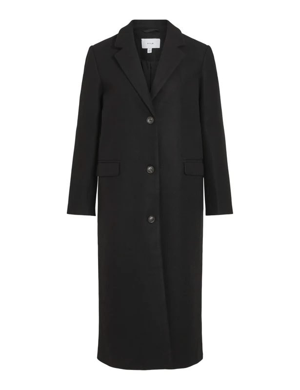 Vila VISOLO L/S Coat - Noos, black, 42