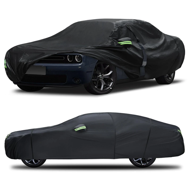 6 Layers Truck Cover Waterproof All Weather for Automobiles,Car Cover Custom Fit for Dodge Challenger 2008-2024,Outdoor Full Exterior Cover,Rain, Sun, Wind Protection,Black - Image 1