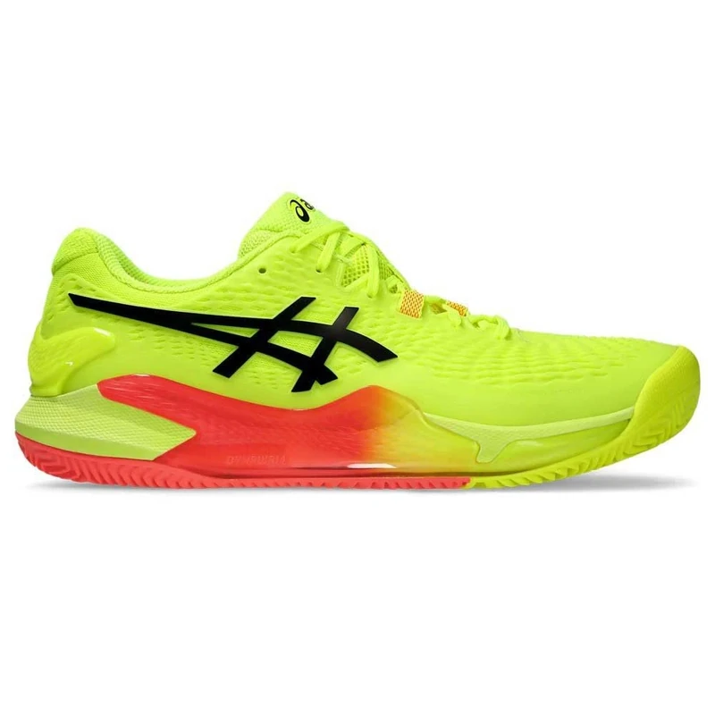 ASICS 1041A495-750 Gel-Resolution 9 Clay Men Safety Yellow/Black UK 7.5