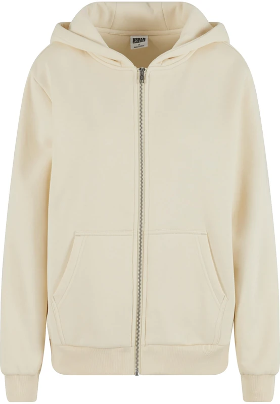 Urban Classics Men's Tb7286-ladies Fluffy Zip Hoody Sweatshirt, Whitesand, XXXXXL - Image 1