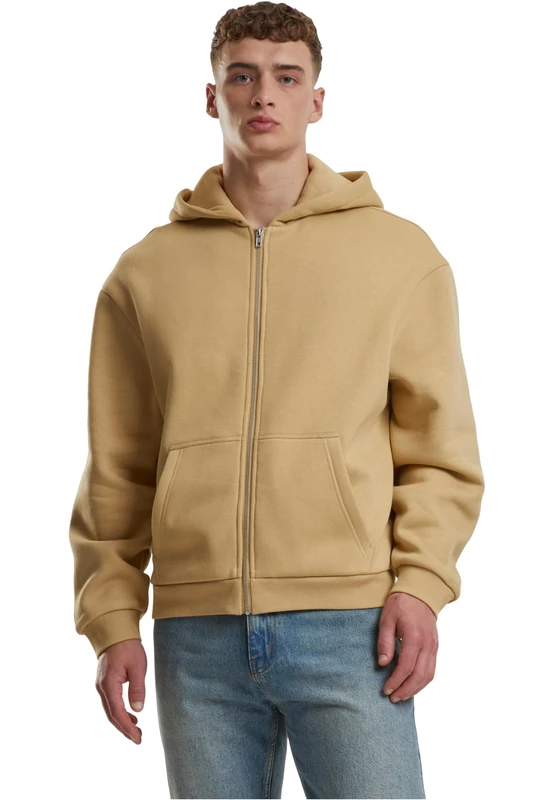 Urban Classics Men's Tb7284-fluffy Zip Hoody Sweatshirt, Union Beige, XXL